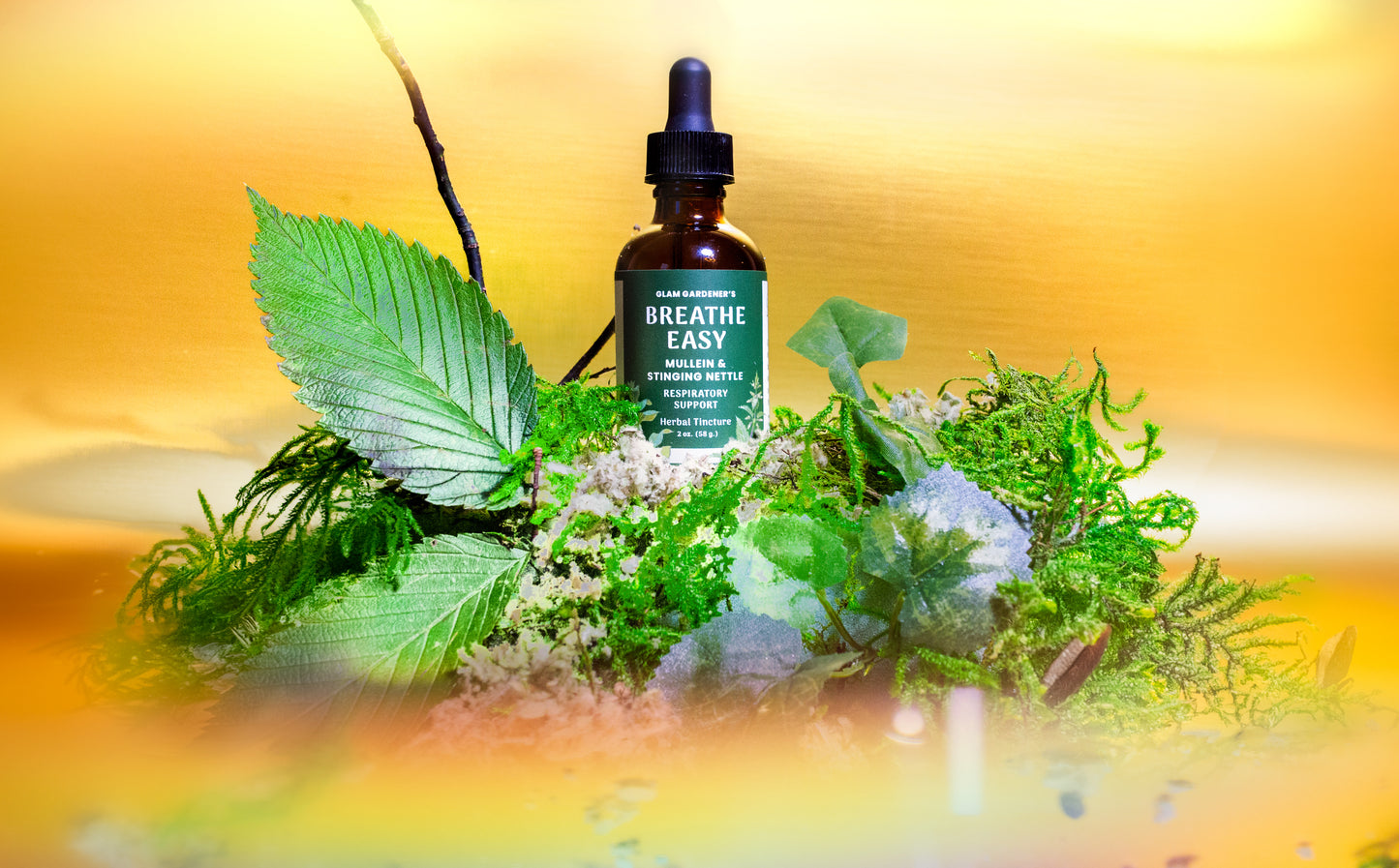 BREATHE EASY | Mullein & Stinging Nettle herbal tincture with organic & wildcrafted ingredients
