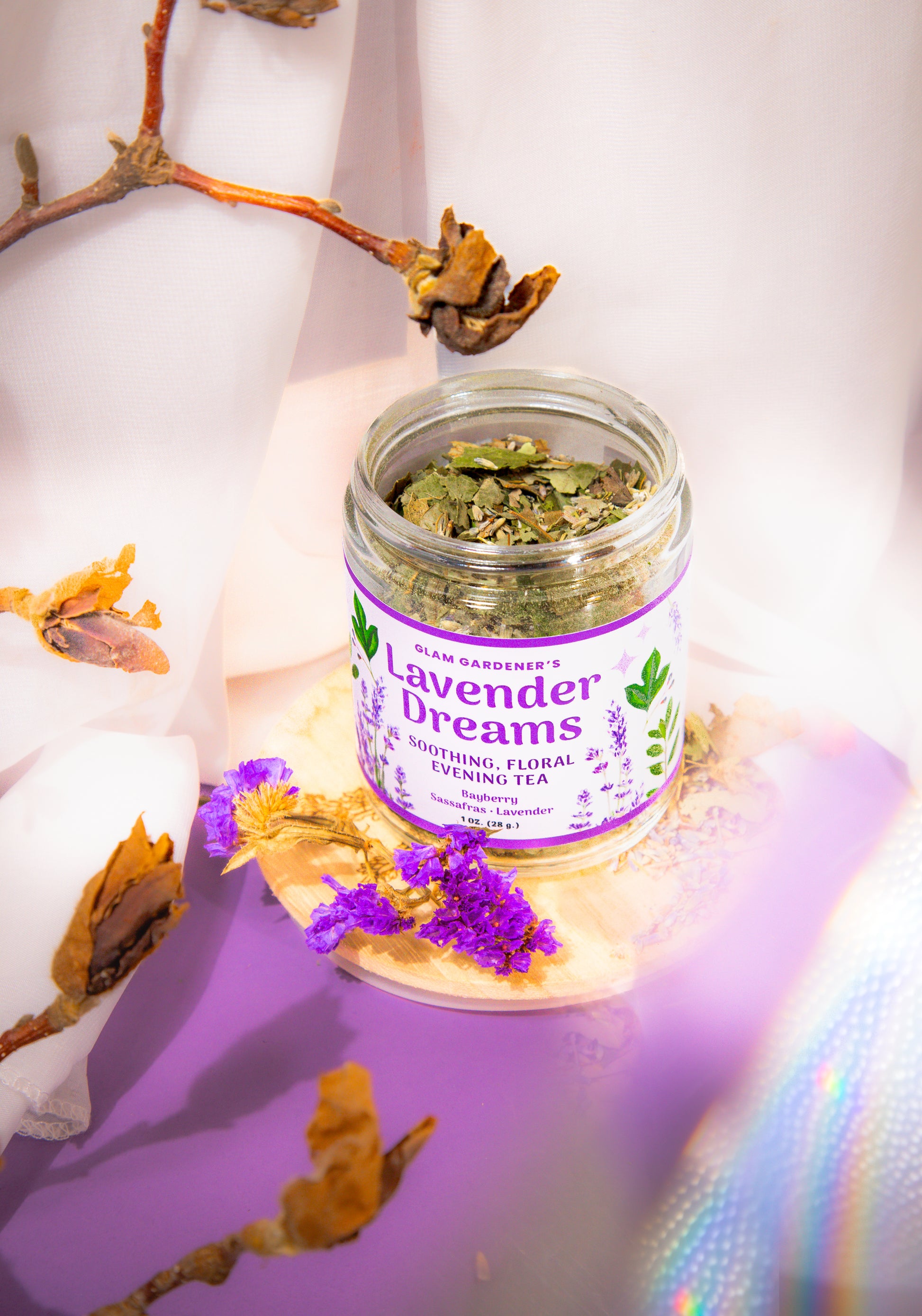The secret herbal magic of Sassafras, Bayberry, and Lavender:
Sassafras: A wild and fragrant friend with historical roots: 
Our Sassafras leaves are fresh, always USA-harvested & wildcrafted, unlike others you may find from major suppliers. Our Sassafras is richer in color and flavor than Sassafras from any other herb distributor... we promise!