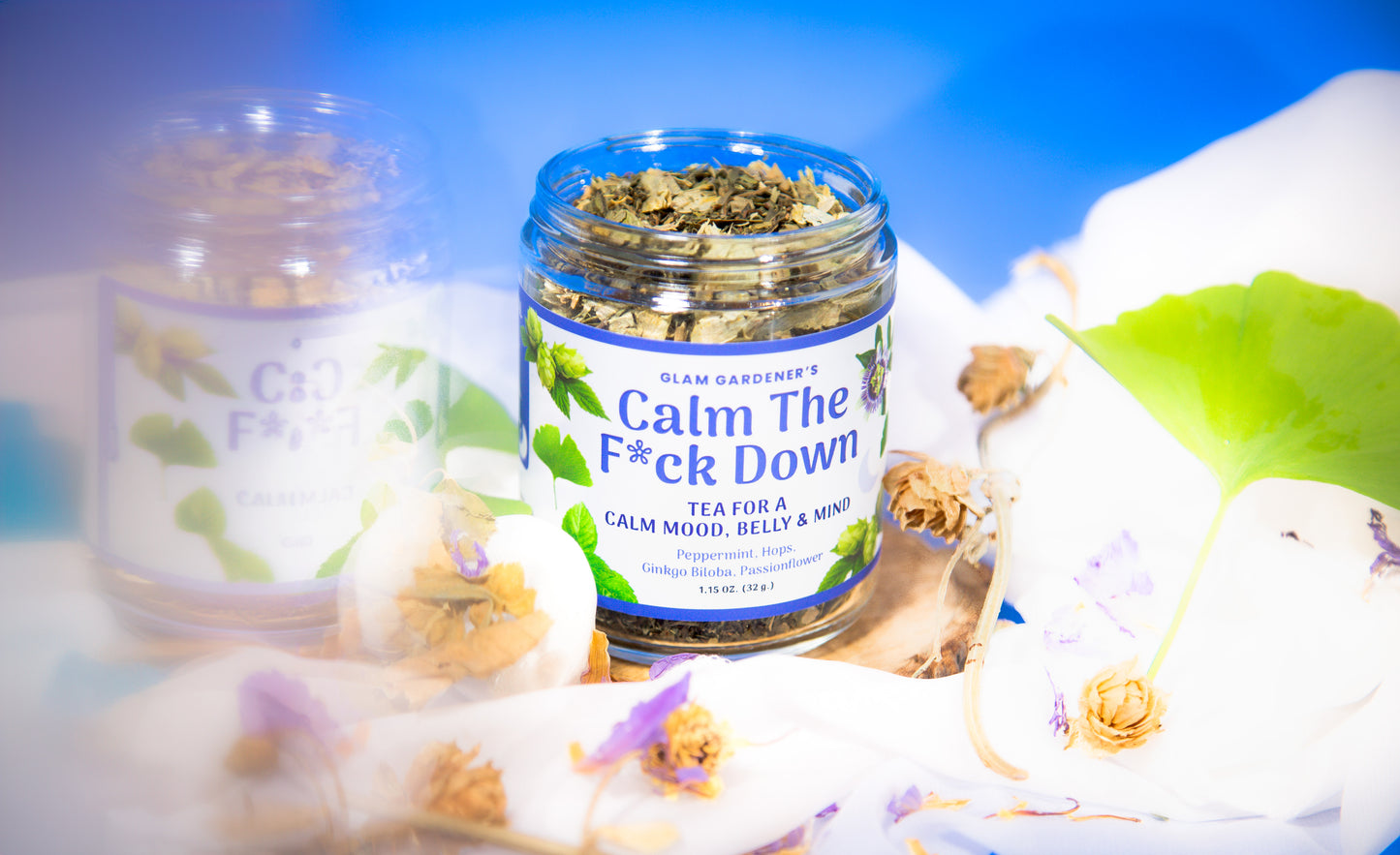 CALM THE F*CK DOWN | Loose leaf herbal tea for a calm mood, calm belly, and calm mind