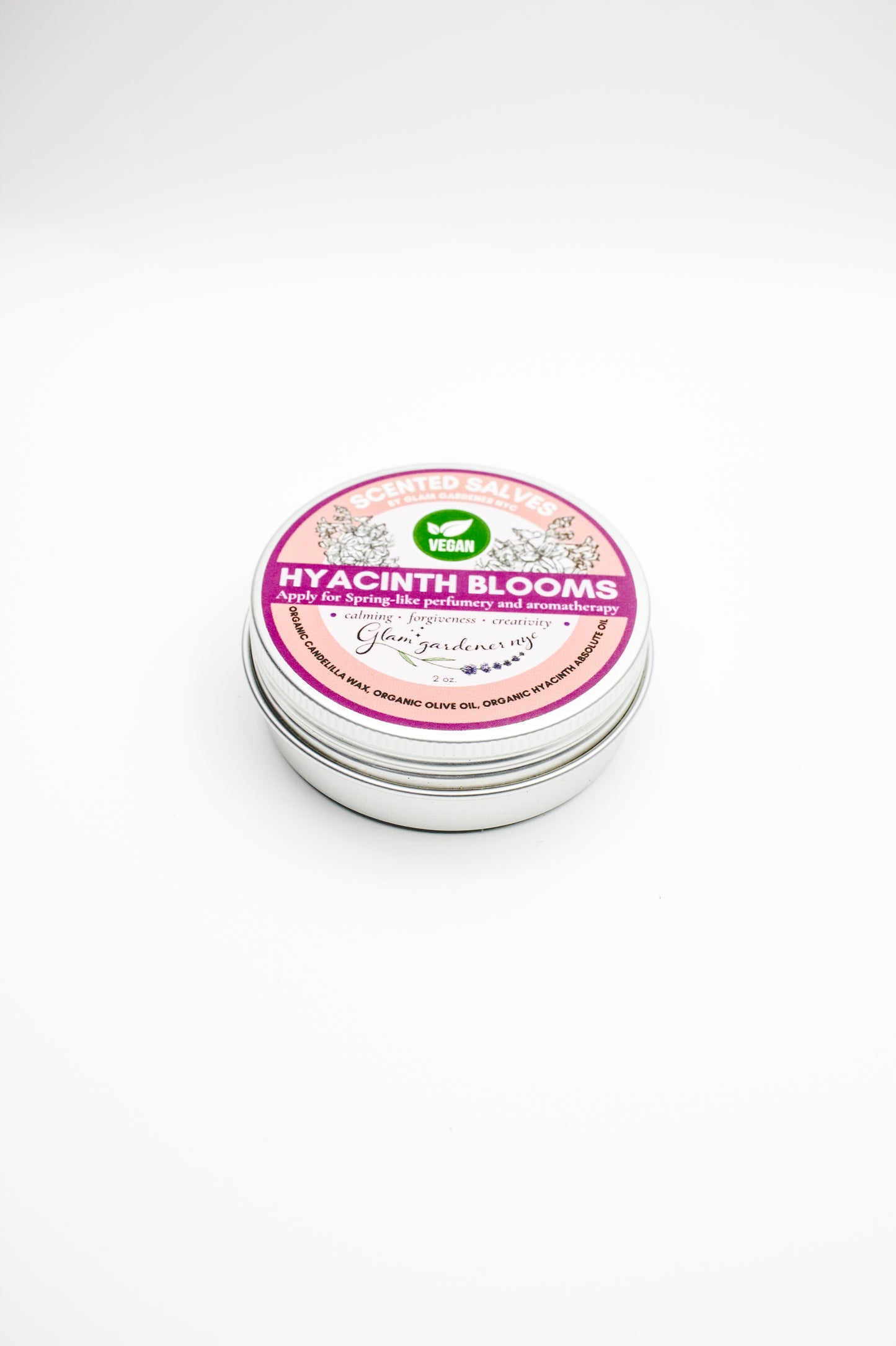VEGAN HYACINTH BLOOMS | Natural solid perfume and hydrating lotion infused with Hyacinth absolute oil