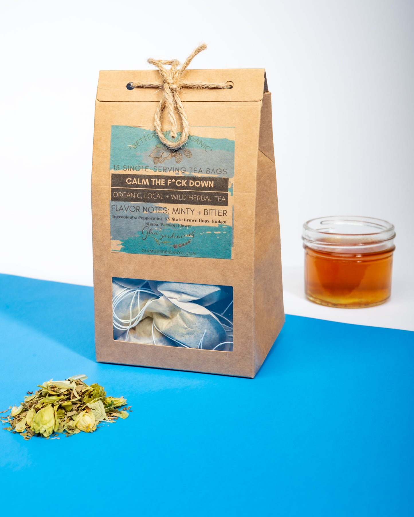 Calm the f*ck down bagged herbal tea (calm mood, calm belly, calm mind)