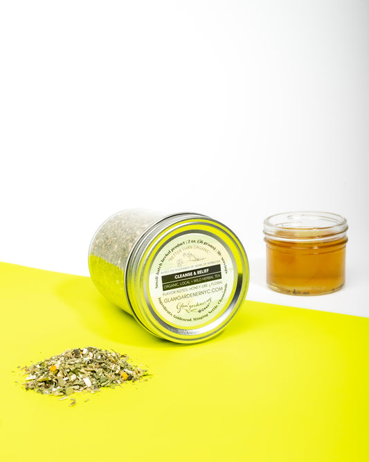 Cleanse + relief tea loose leaf herbal tea (nervine support & anti-inflammatory)