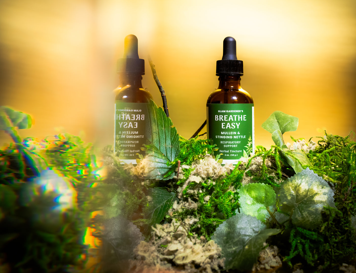 Breathe Easy: Mullein & Stinging Nettle Herbal Tincture | Organic & Wildcrafted