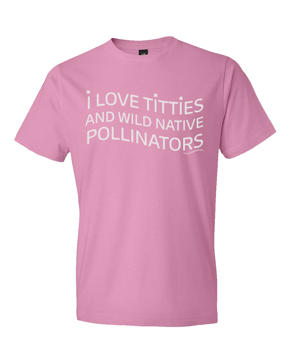 I love titties and wild native pollinators cotton shirt