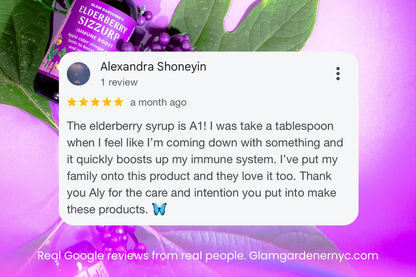 Elderberry sizZurp | TRAVEL MINI | with local honey, wild plants, wildcrafted elderberries, and organic ingredients