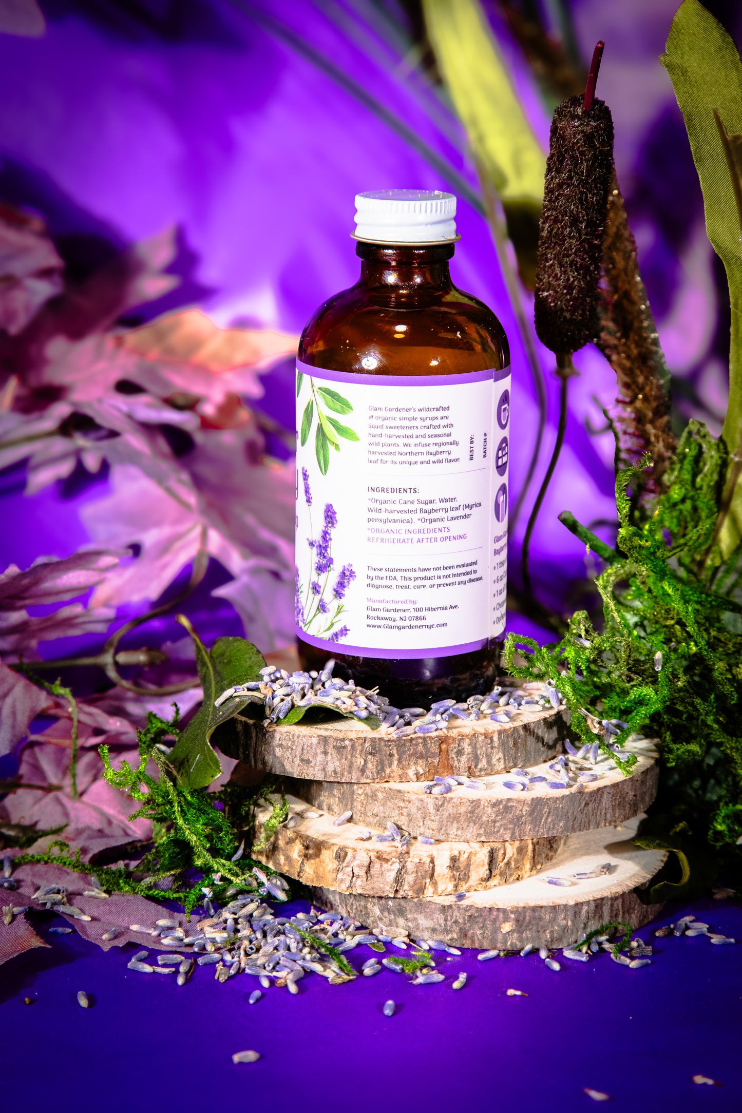 LAVENDER BAYBERRY • Wild Simple Syrup: a wildcrafted & organic liquid sweetener