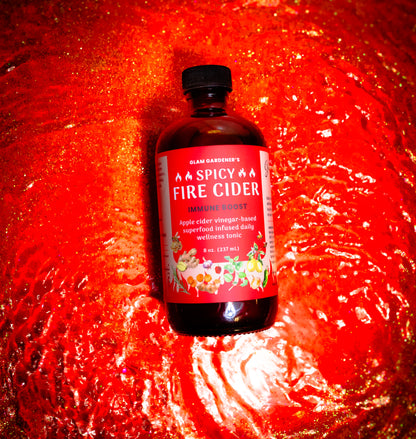 FIRE CIDER | Superfood infused daily wellness tonic with local honey, wild plants, and organic ingredients