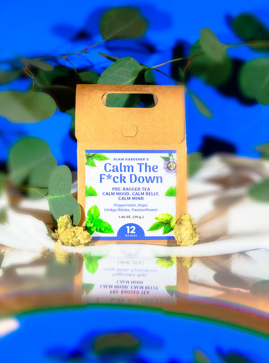 CALM THE F*CK DOWN | Herbal tea for a calm mood, calm belly, and calm mind | pre-bagged