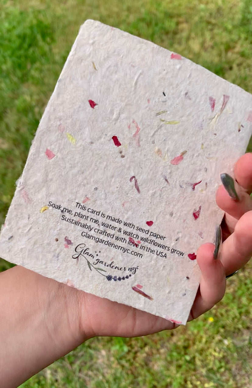 i would still love you if you were a worm card made from plantable seed paper