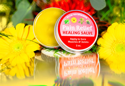 Pain Relief • Healing Salve for sore muscles and joints • Arnica, Comfrey, Peppermint Essential Oil