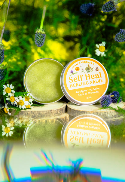 Glam Gardener's Self heal with kosher chamomile essential oil, 100% natural lotion remedy.