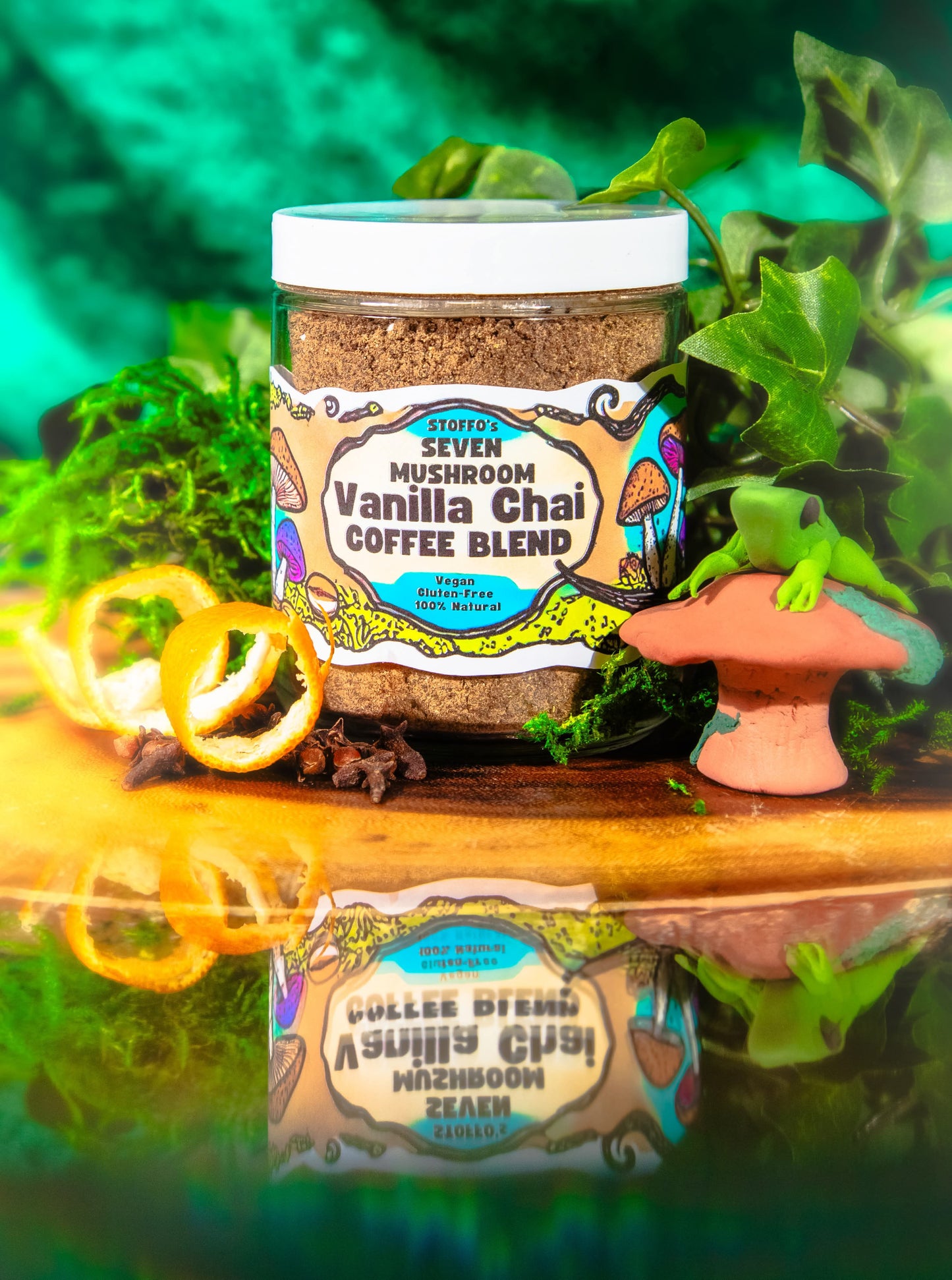 7 MUSHROOM VANILLA CHAI COFFEE | pre-ground mushroom infused coffee with chai flavor