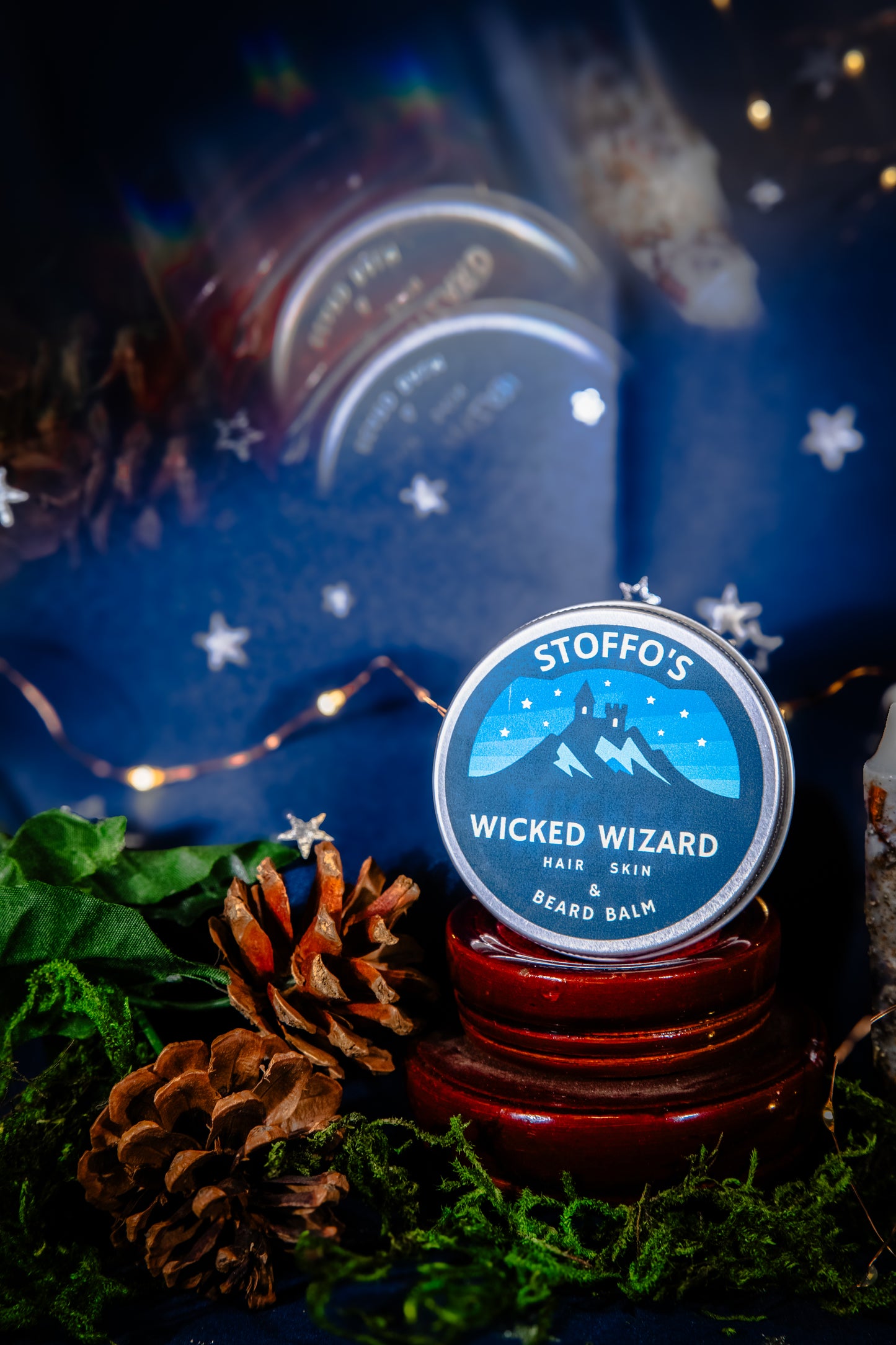 WICKED WIZARD • Beard Balm • Peppermint & Lavender • Shaping wax & facial hair conditioner • Herb Infused with Stinging nettle