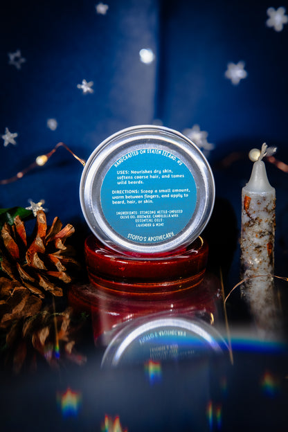 WICKED WIZARD • Beard Balm • Peppermint & Lavender • Shaping wax & facial hair conditioner • Herb Infused with Stinging nettle