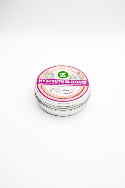 VEGAN HYACINTH BLOOMS | Natural solid perfume and hydrating lotion infused with Hyacinth absolute oil