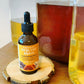 tincture with lion's mane turkey tail and reishi mushroom called healthy brain by glam gardener 