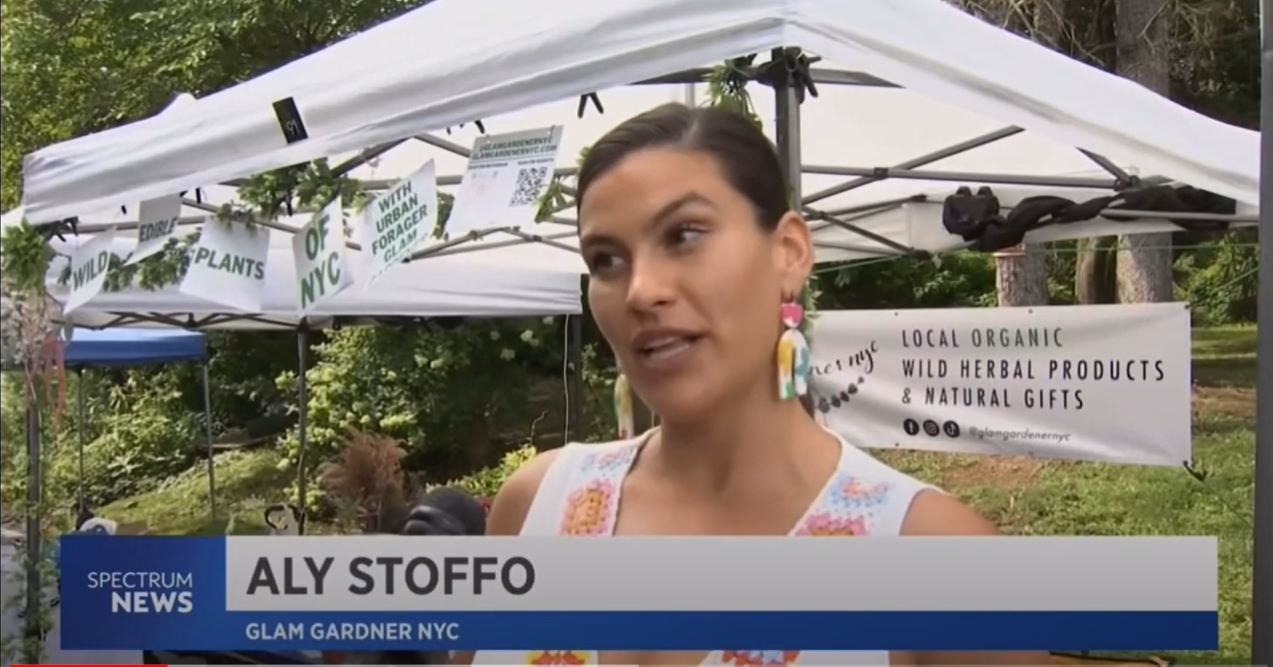 Load video: Glam Gardener on NY1 for NYC Department of Transportation’s Summer Streets! 🌸 Urban Nature Educator