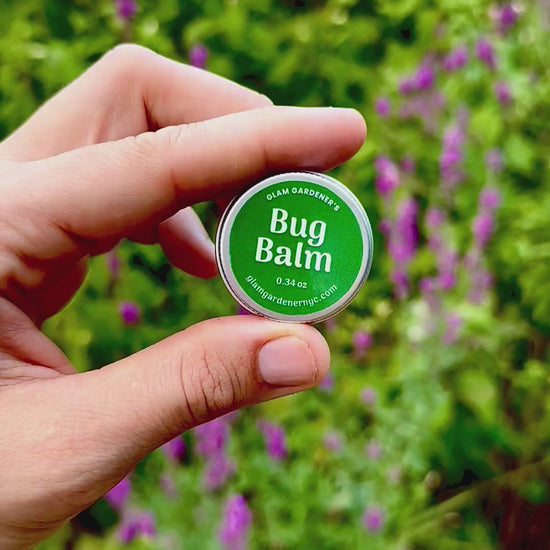 Glam Gardener's Mini Bug Balm Bug Repelling Salve with Olive Oil & Beeswax, non-toxic