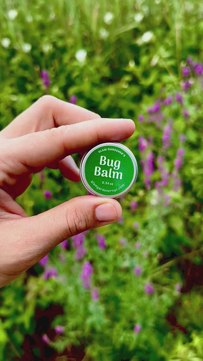 Glam Gardener's Mini Bug Balm Bug Repelling Salve with Olive Oil & Beeswax, non-toxic