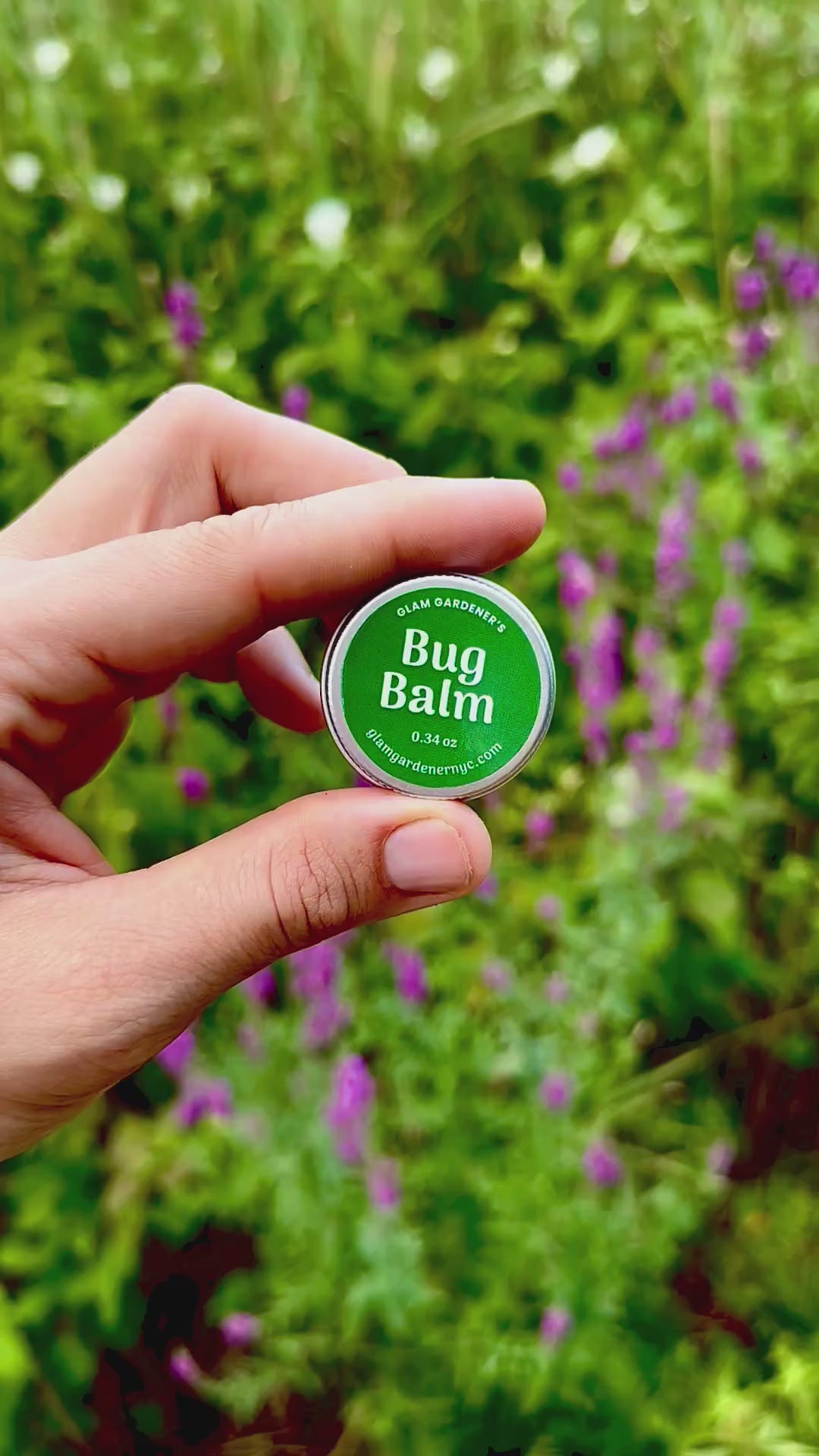 Glam Gardener's Mini Bug Balm Bug Repelling Salve with Olive Oil & Beeswax, non-toxic