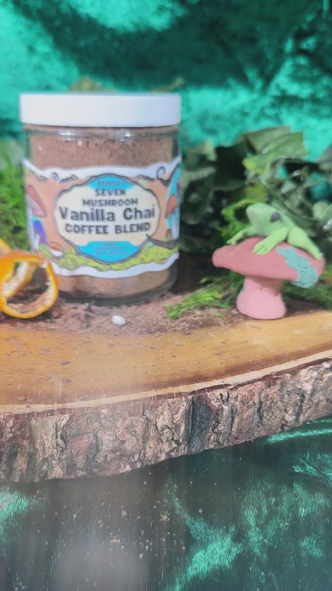 7 MUSHROOM VANILLA CHAI COFFEE • pre-ground mushroom infused