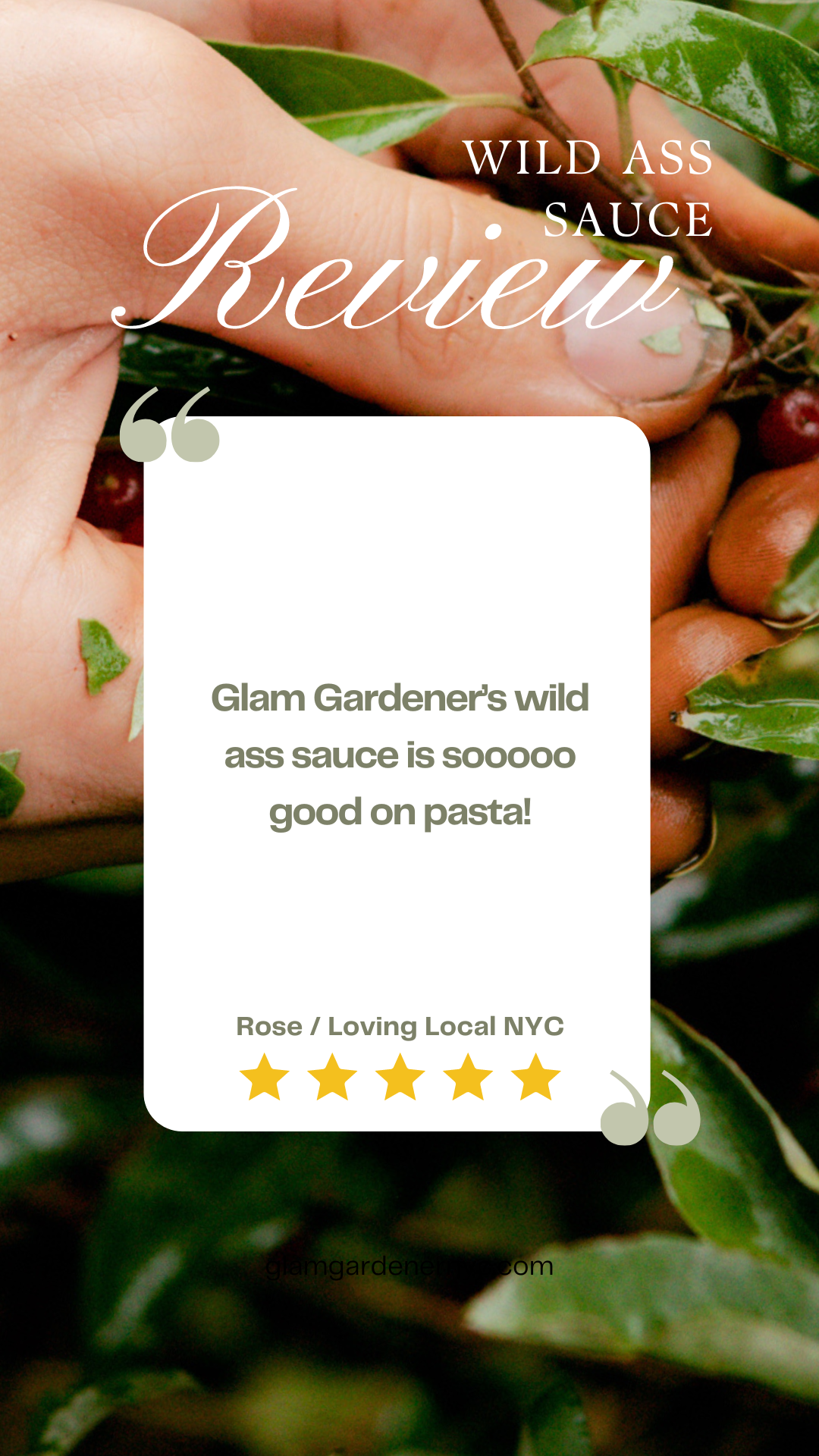 Glam Gardener NYC seasonal herbal handmade product review wild foraged handmade farm to table product