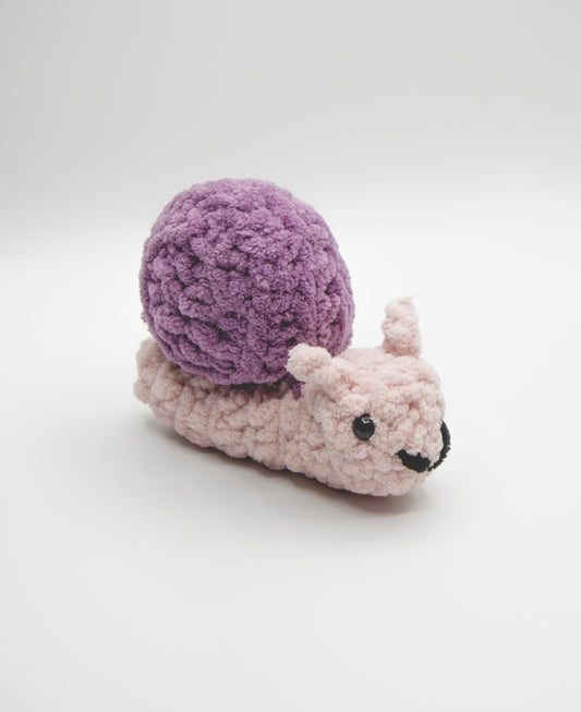 Snail hand-crocheted plushie