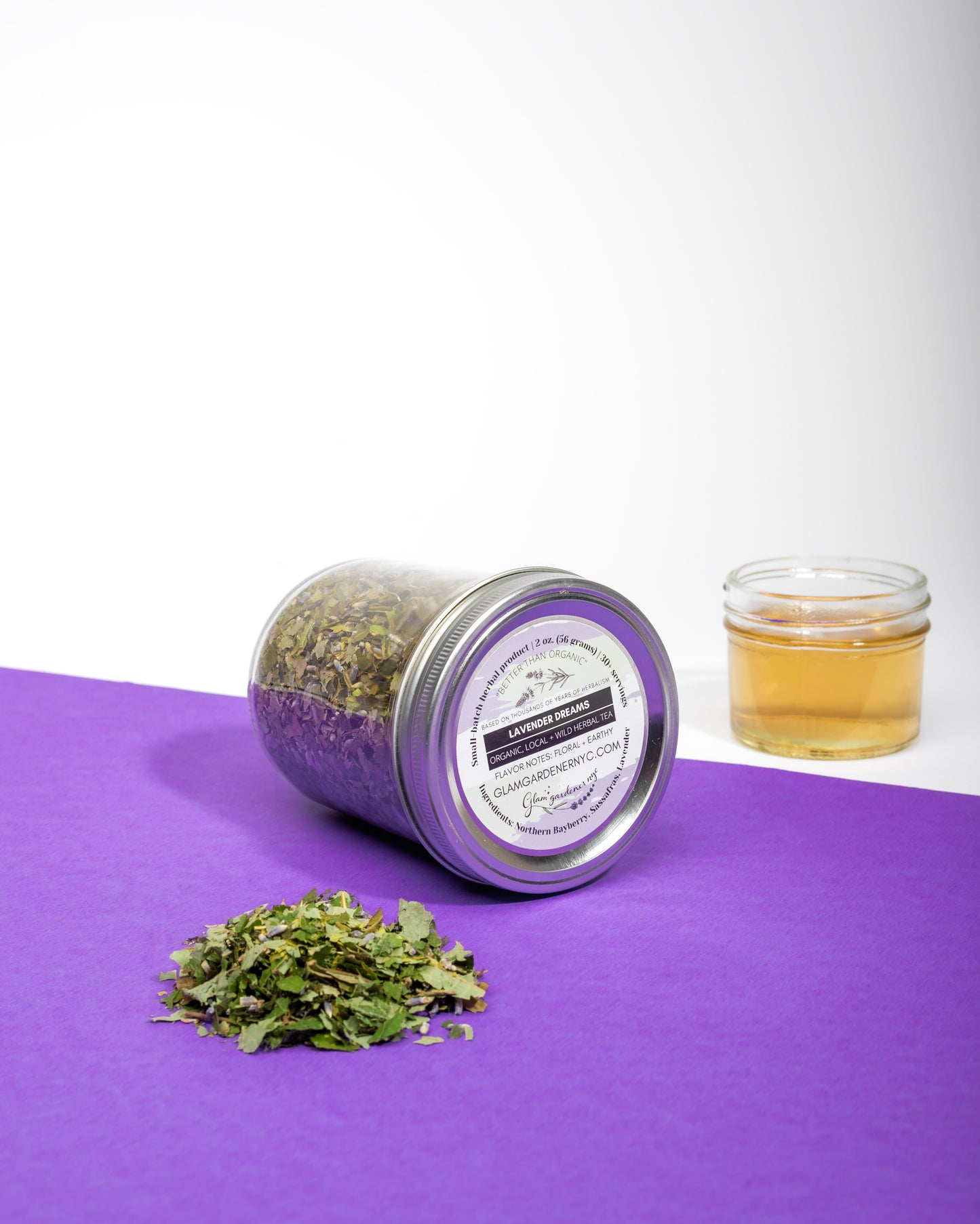 LAVENDER DREAMS | Soothing, floral evening tea with Wildcrafted Sassafras, Bayberry & Organic Lavender