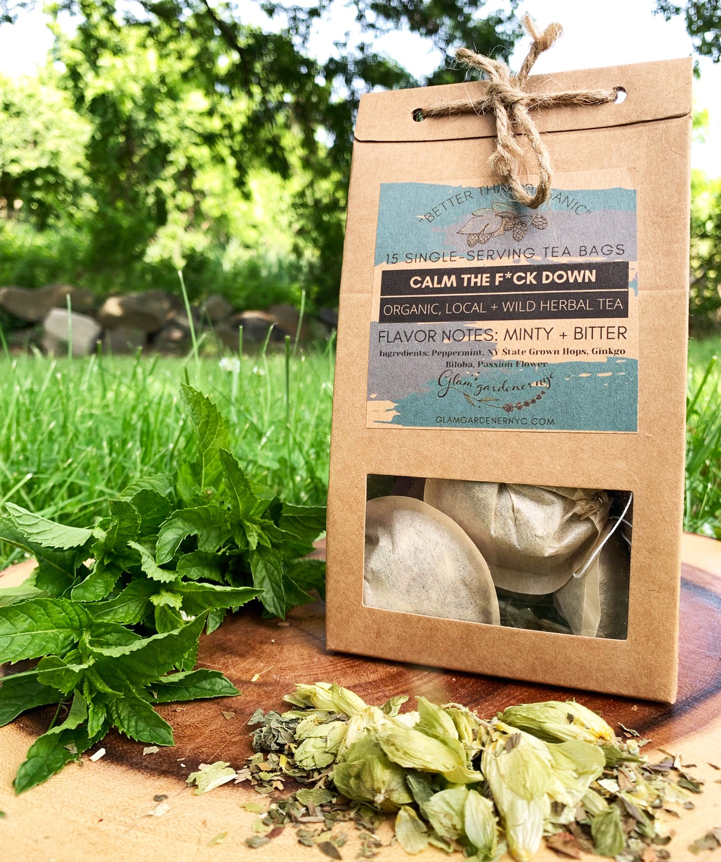 Calm the f*ck down bagged herbal tea (designed to calm)
