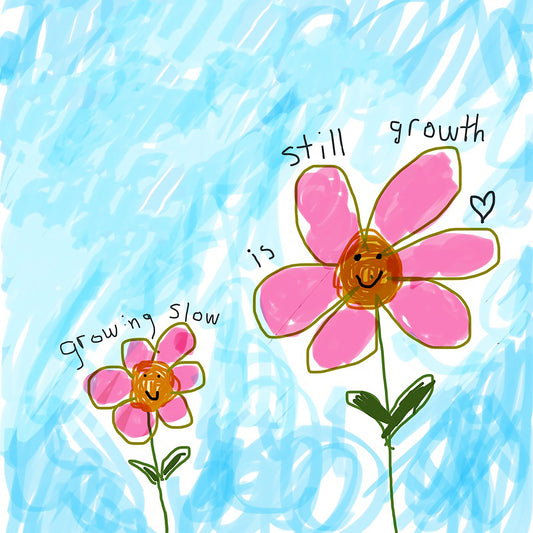 Growing slow is still growth print