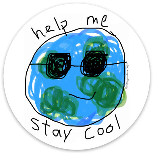 help me stay cool sticker