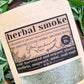Loose herbal smoking blend with wild-harvested mullein, wild-harvested mugwort, organic mint, and organic sage for calming, sweet dreams, and relaxation