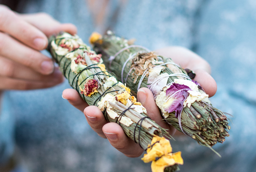 wild-harvested smudge wraps (white sage replacement)